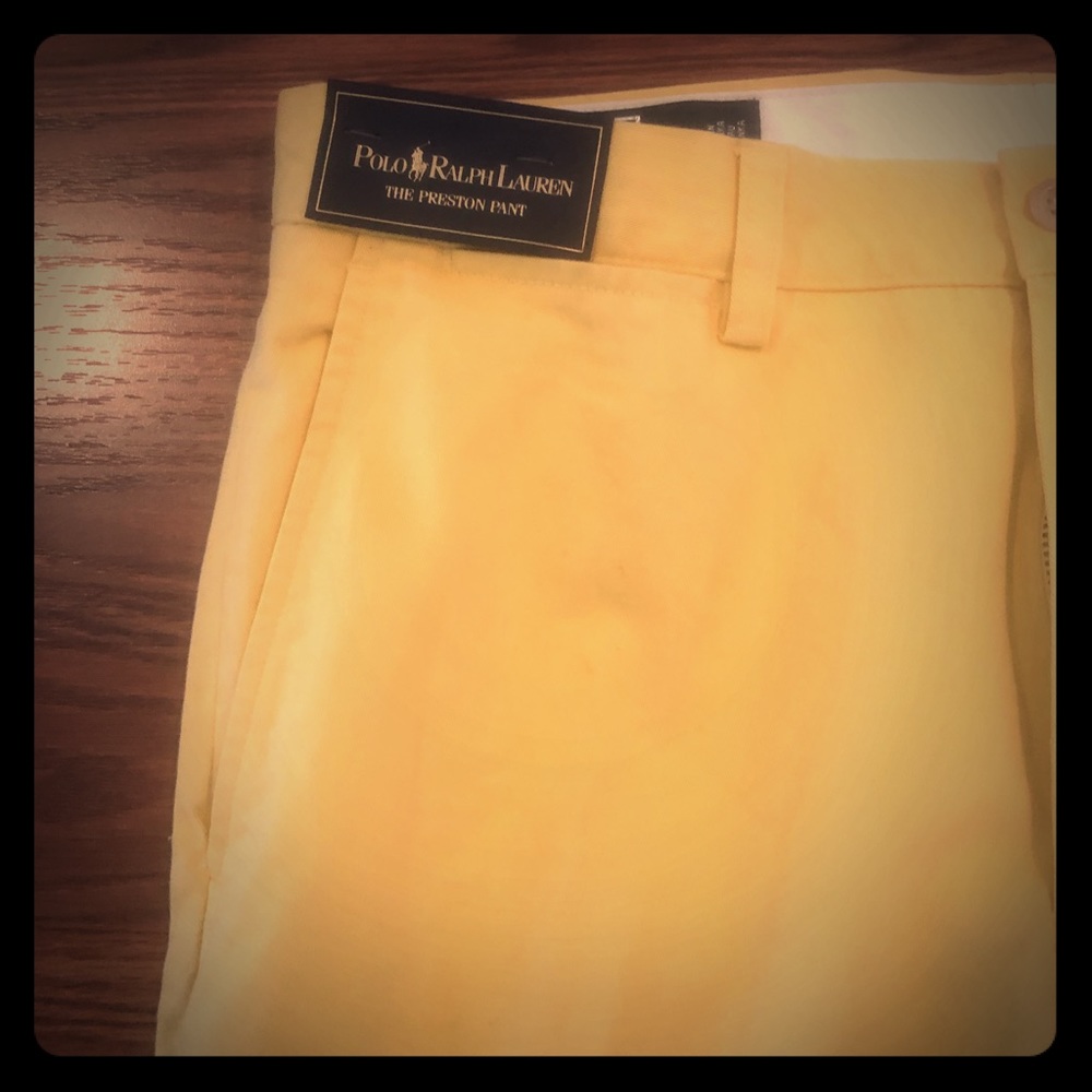 Polo Pants - Yellow Never worn